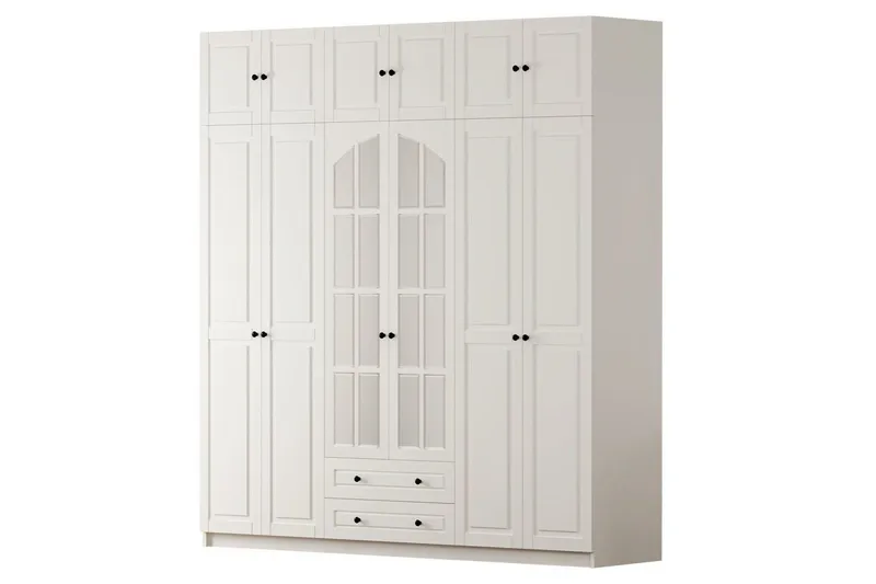 Teynor Garderobesskåp 210x240 cm, Matt Hvit