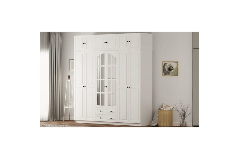 Teynor Garderobesskåp 210x240 cm - Matt Hvit - Oppbevaring - Klesoppbevaring - Garderober & garderobesystem - Garderobeskap & klesskap