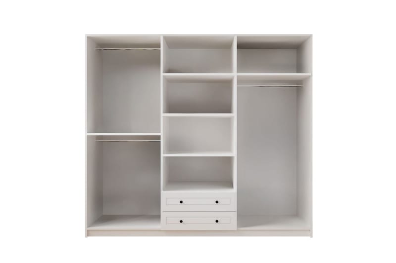 Teynor Garderobesskåp 210x240 cm - Matt Hvit - Oppbevaring - Klesoppbevaring - Garderober & garderobesystem - Garderobeskap & klesskap