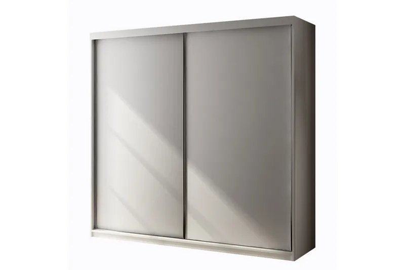 Top Garderobeskap 200 cm i Tre - Hvit - Oppbevaring - Klesoppbevaring - Garderober & garderobesystem