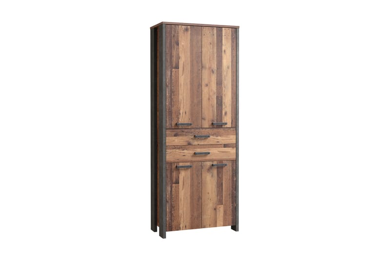 Torelles Garderobeskap 87x221 cm - Brun / Grå - Oppbevaring - Klesoppbevaring - Garderober & garderobesystem