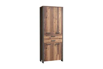 Torelles Garderobeskap 87x221 cm - Brun / Grå - Oppbevaring - Klesoppbevaring - Garderober & garderobesystem