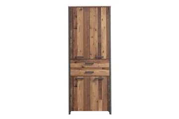 Torelles Garderobeskap 87x221 cm - Brun / Grå - Oppbevaring - Klesoppbevaring - Garderober & garderobesystem