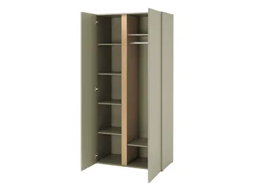Travic Garderobeskap 90 cm i Tre - Greige - Oppbevaring - Klesoppbevaring - Garderober & garderobesystem