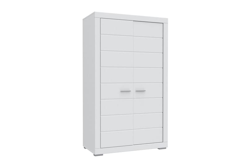 Uzayr Garderobe 116x198 cm - Hvit - Oppbevaring - Klesoppbevaring - Garderober & garderobesystem