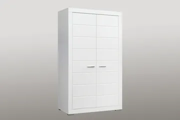 Uzayr Garderobe 116x198 cm i Tre - Hvit - Oppbevaring - Klesoppbevaring - Garderober & garderobesystem