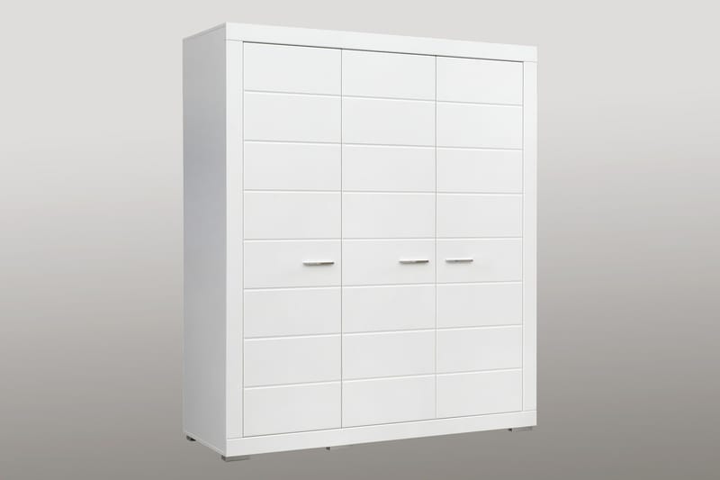 Uzayr Garderobe 166x198 cm - Hvit - Oppbevaring - Klesoppbevaring - Garderober & garderobesystem