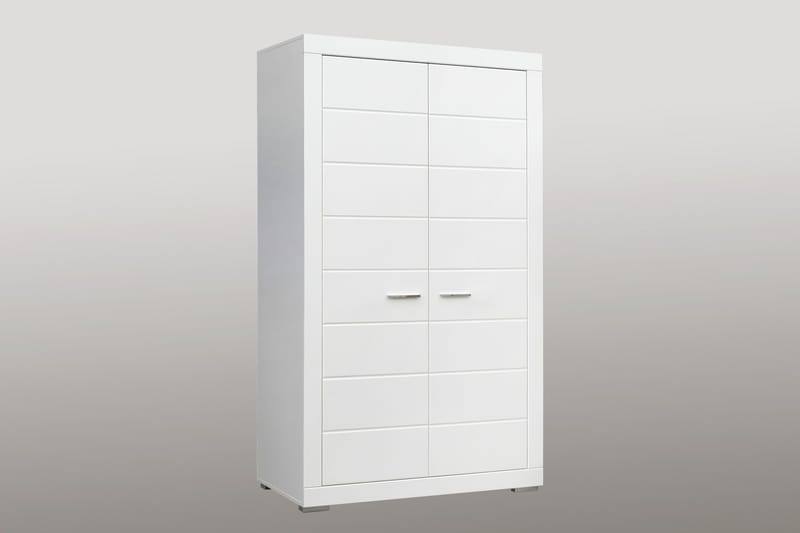 Uzayr Garderobeskap 116x198 cm i Tre - Hvit - Oppbevaring - Klesoppbevaring - Garderober & garderobesystem