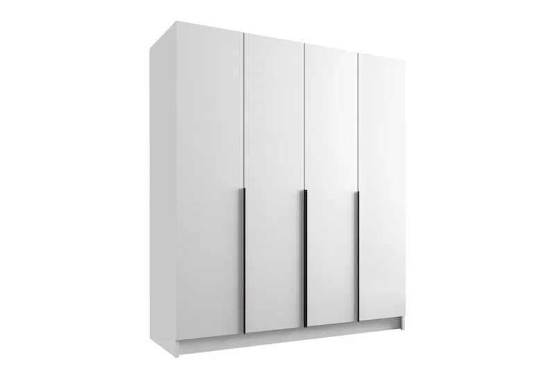 Vadstena Garderobe 200 cm, Hvit/Svart