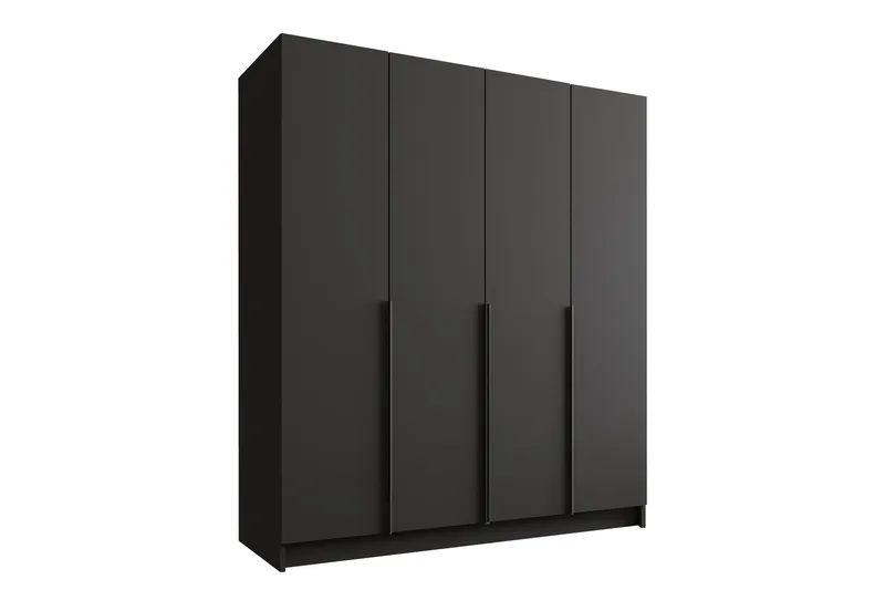 Vadstena Garderobe 200 cm, Svart