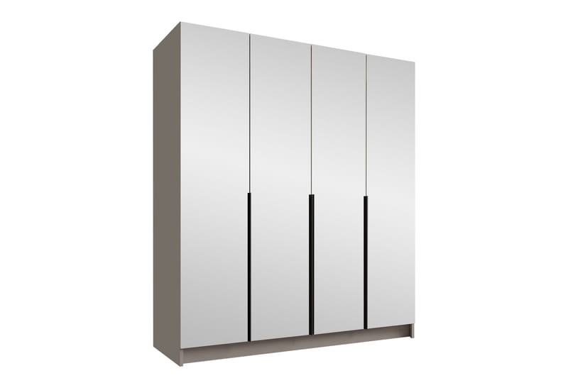 Vadstena Garderobe med Speil 200 cm, Kashmir/Svart