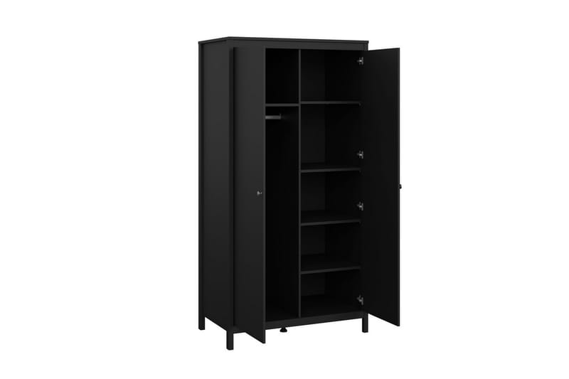 Vallvidera Garderobe 102,3x199 cm - Svart - Oppbevaring - Klesoppbevaring - Garderober & garderobesystem