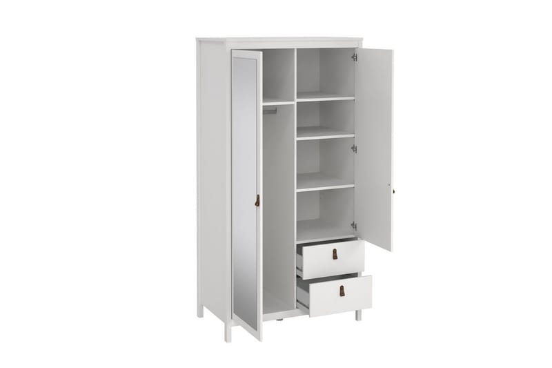 Vallvidera Garderobe 102x199 cm - Hvit - Oppbevaring - Klesoppbevaring - Garderober & garderobesystem