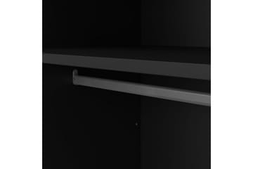 Vallvidera Garderobe 150x199 cm - Svart - Oppbevaring - Klesoppbevaring - Garderober & garderobesystem