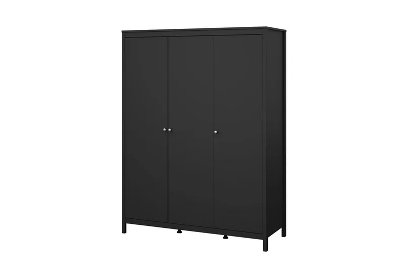 Vallvidera Garderobe 150x199 cm - Svart - Oppbevaring - Klesoppbevaring - Garderober & garderobesystem
