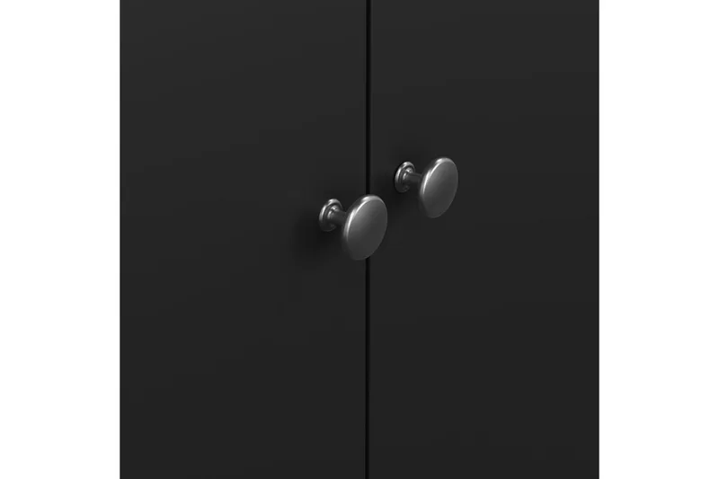 Vallvidera Garderobe 150x199 cm - Svart - Oppbevaring - Klesoppbevaring - Garderober & garderobesystem