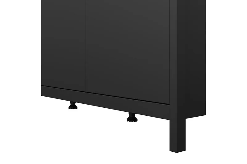 Vallvidera Garderobe 150x199 cm - Svart - Oppbevaring - Klesoppbevaring - Garderober & garderobesystem