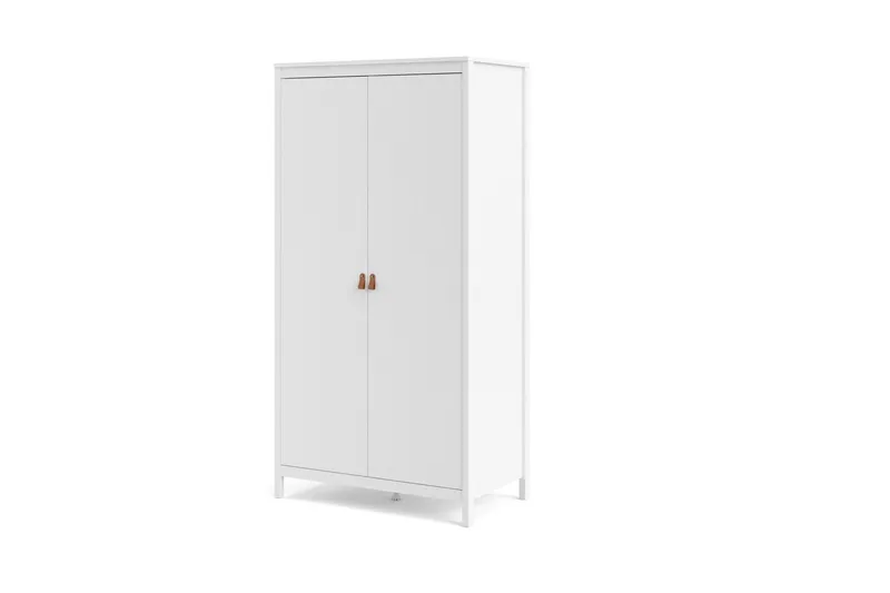 Vallvidera Garderobe 58x102 cm - Hvit/Natur - Oppbevaring - Klesoppbevaring - Garderober & garderobesystem