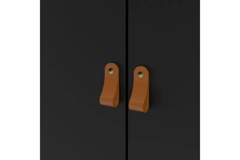 Vallvidera Garderobe 58x150 cm - Svart - Oppbevaring - Klesoppbevaring - Garderober & garderobesystem