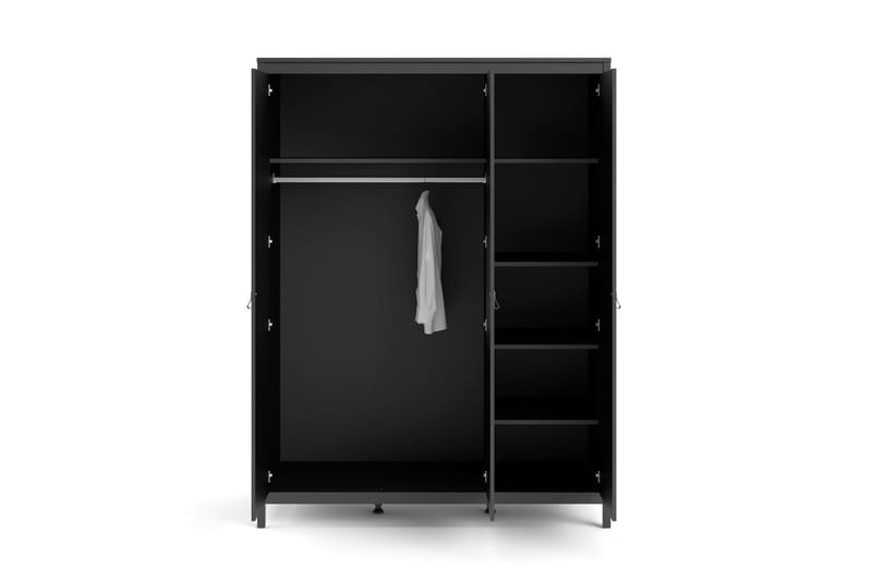 Vallvidera Garderobe 58x150 cm - Svart - Oppbevaring - Klesoppbevaring - Garderober & garderobesystem