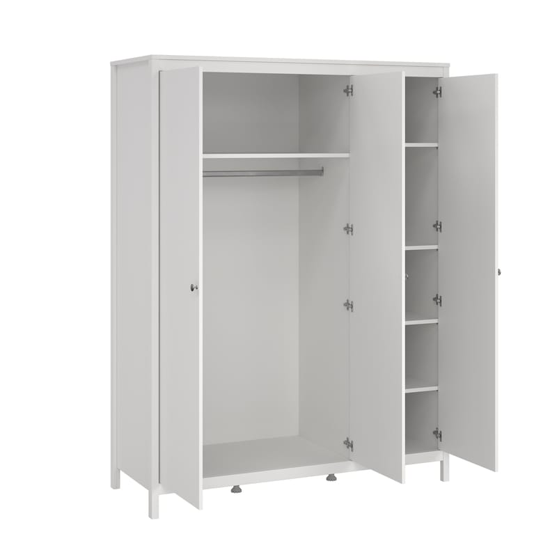 Vallvidera Garderobe med 3 dører 150x199 cm - Oppbevaring - Klesoppbevaring - Garderober & garderobesystem - Garderobeskap & klesskap