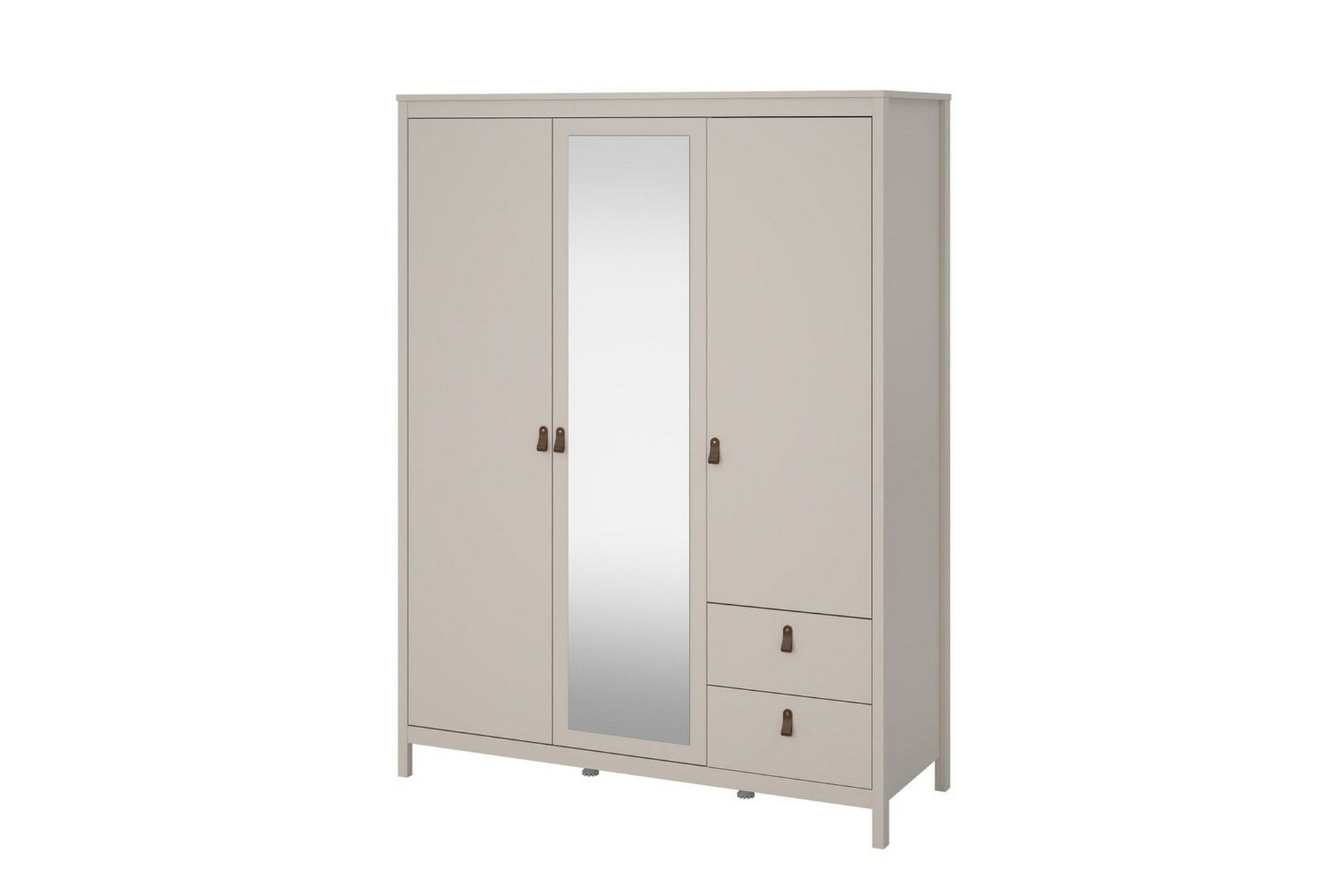 Vallvidera Garderobe med Speil 150x199 cm - Beige