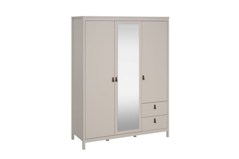 Vallvidera Garderobe med Speil 150x199 cm - Beige - Oppbevaring - Klesoppbevaring - Garderober & garderobesystem