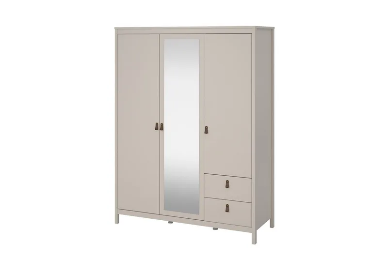Vallvidera Garderobe med Speil 150x199 cm, Beige