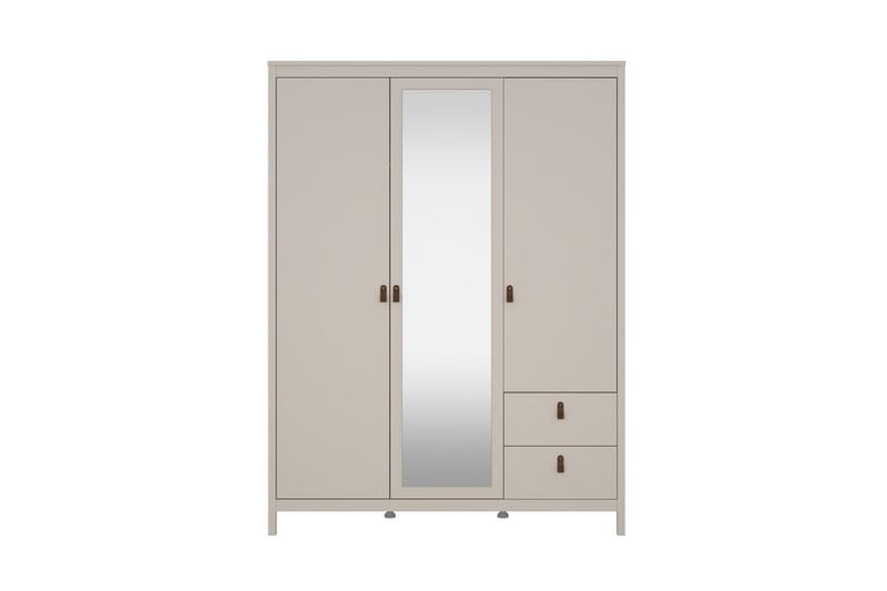 Vallvidera Garderobe med Speil 150x199 cm - Beige - Oppbevaring - Klesoppbevaring - Garderober & garderobesystem