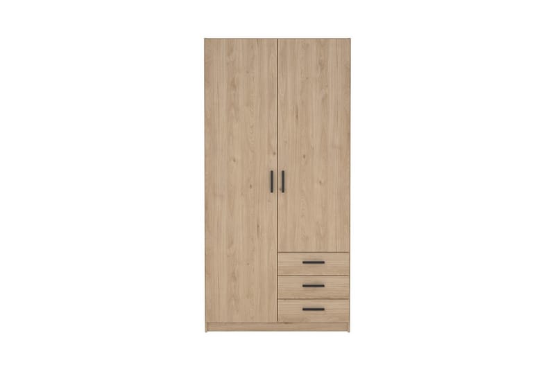 Vandana Garderobe 99x200 cm - Brun - Oppbevaring - Klesoppbevaring - Garderober & garderobesystem