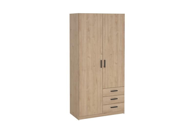 Vandana Garderobe 99x200 cm - Brun - Oppbevaring - Klesoppbevaring - Garderober & garderobesystem