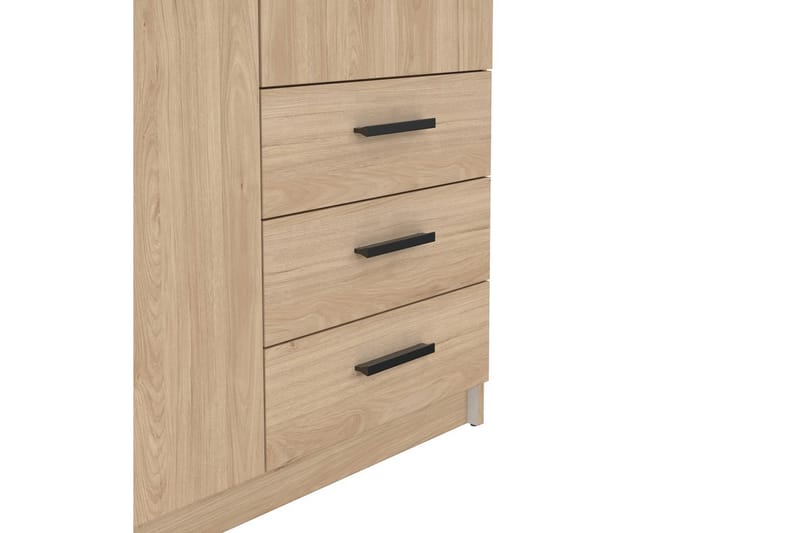 Vandana Garderobe 99x200 cm - Brun - Oppbevaring - Klesoppbevaring - Garderober & garderobesystem