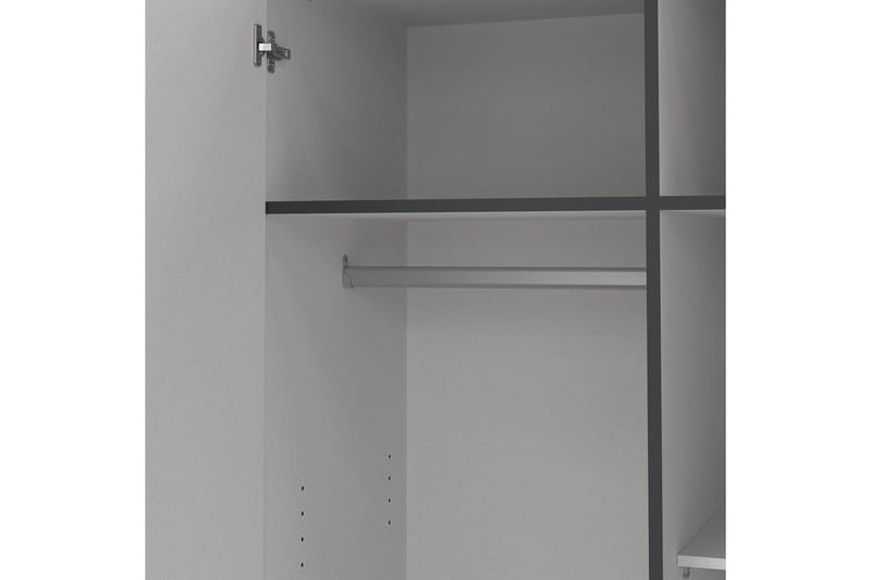 Vandana Garderobe 99x200 cm - Grå - Oppbevaring - Klesoppbevaring - Garderober & garderobesystem
