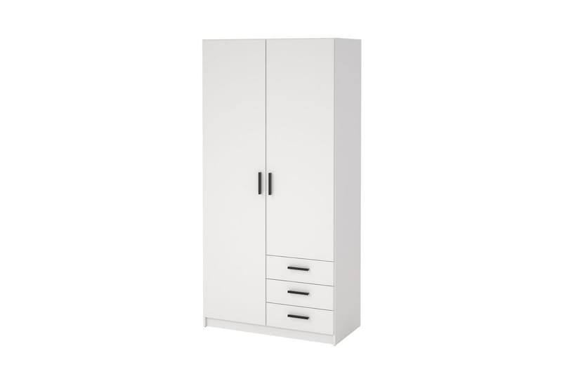 Vandana Garderobe 99x200 cm - Hvit - Oppbevaring - Klesoppbevaring - Garderober & garderobesystem