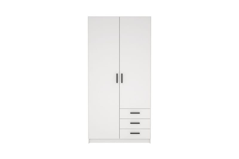 Vandana Garderobe 99x200 cm - Hvit - Oppbevaring - Klesoppbevaring - Garderober & garderobesystem