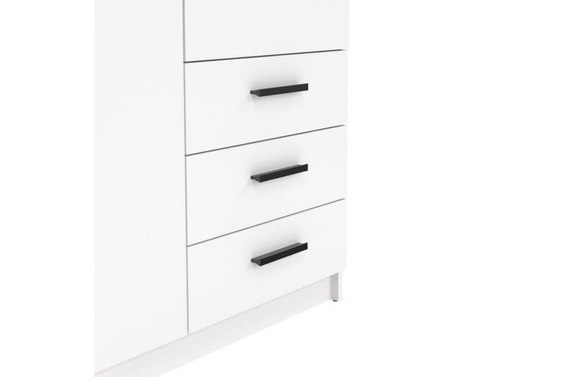 Vandana Garderobe 99x200 cm - Hvit - Oppbevaring - Klesoppbevaring - Garderober & garderobesystem