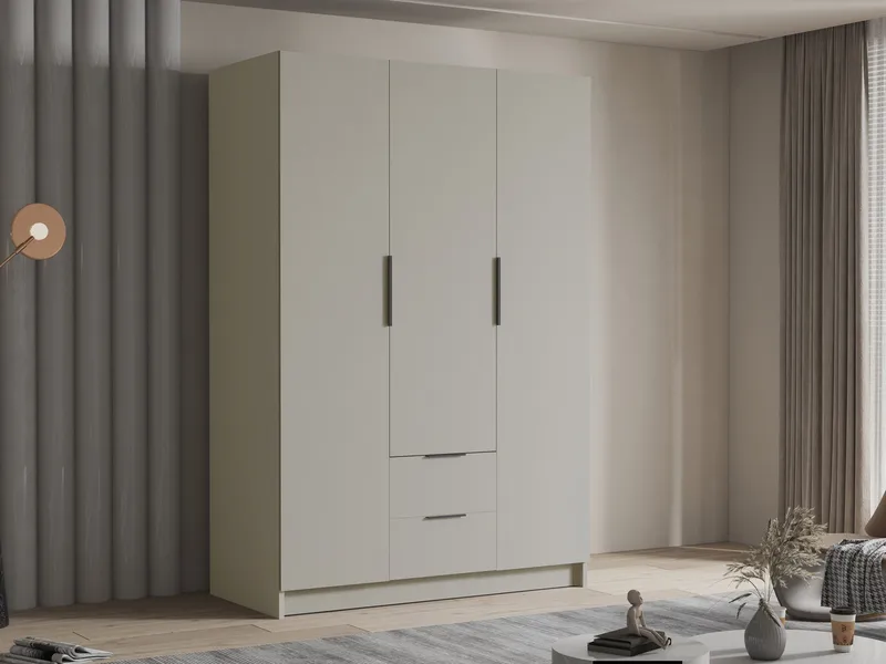 Varros Garderobeskap 150x216 cm - Beige - Oppbevaring - Klesoppbevaring - Garderober & garderobesystem