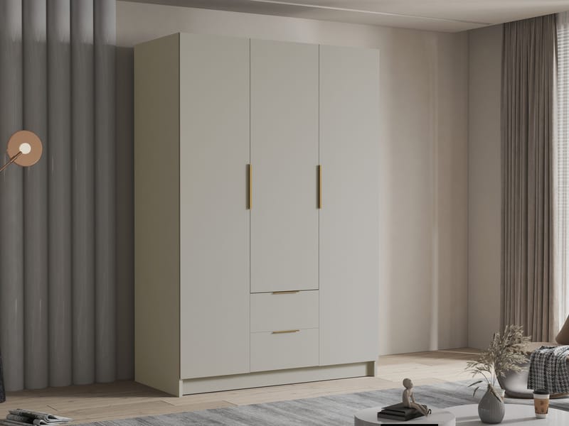 Varros Garderobeskap 150x216 cm - Beige - Oppbevaring - Klesoppbevaring - Garderober & garderobesystem