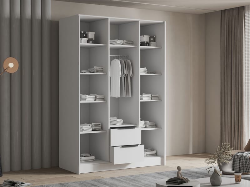 Varros Garderobeskap 150x216 cm - Beige - Oppbevaring - Klesoppbevaring - Garderober & garderobesystem