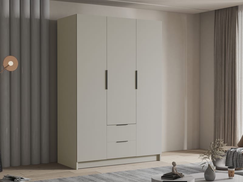 Varros Garderobeskap 150x216 cm - Beige - Oppbevaring - Klesoppbevaring - Garderober & garderobesystem