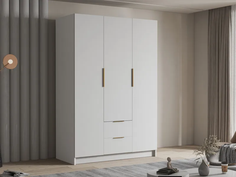 Varros Garderobeskap 150x216 cm - Hvit - Oppbevaring - Klesoppbevaring - Garderober & garderobesystem