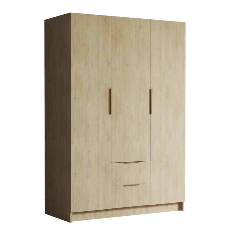 Varros Garderobeskap 150x216 cm i Mørkt Tre, Brun