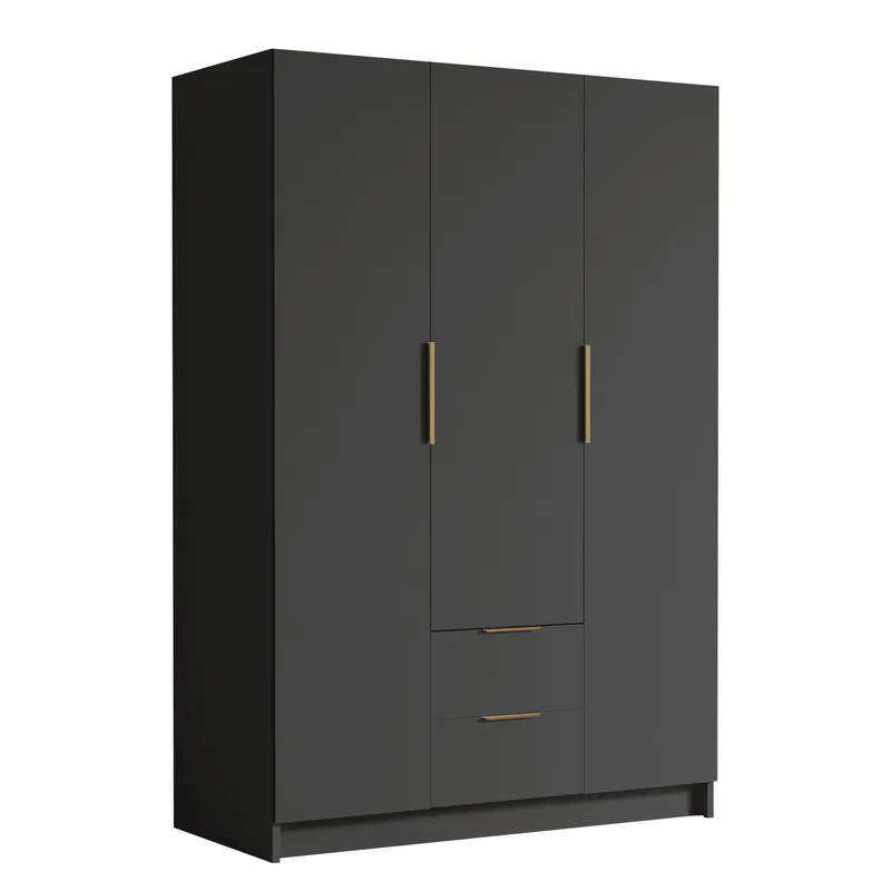 Varros Garderobeskap 150x216 cm - Svart - Oppbevaring - Klesoppbevaring - Garderober & garderobesystem