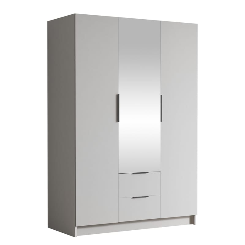 Hvit Varros Garderobeskapeskap med speil 150x216 cm