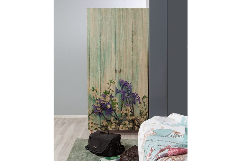 Vellavie Garderobe Kirsebærblomst - Grønn - Oppbevaring - Klesoppbevaring - Garderober & garderobesystem