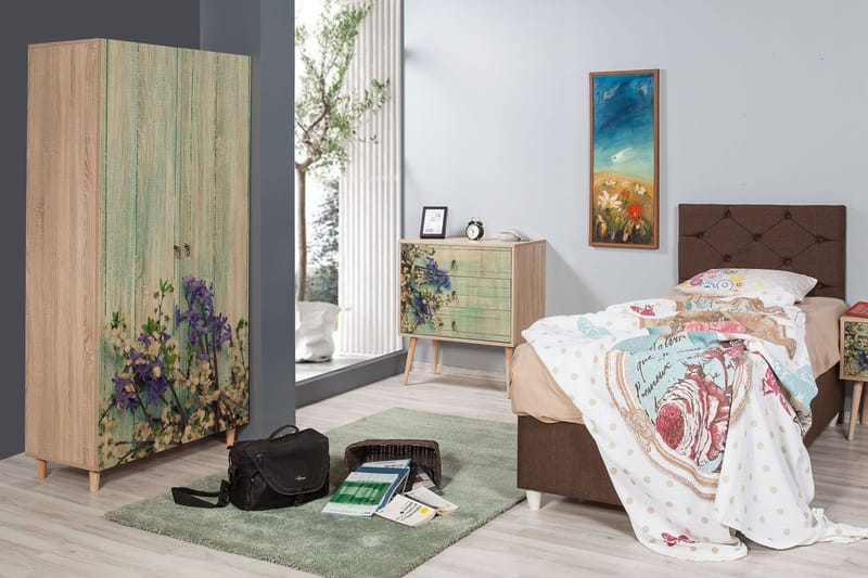 Vellavie Garderobe Kirsebærblomst - Grønn - Oppbevaring - Klesoppbevaring - Garderober & garderobesystem