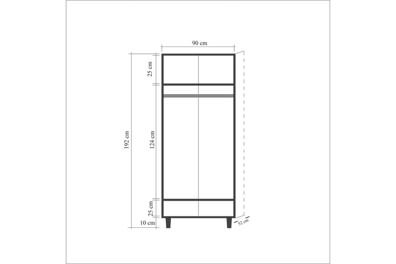 Vellavie Garderobe Kirsebærblomst - Grønn - Garderober & garderobesystem - Garderobeskap & klesskap