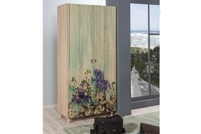 Vellavie Garderobe Kirsebærblomst - Grønn - Oppbevaring - Klesoppbevaring - Garderober & garderobesystem