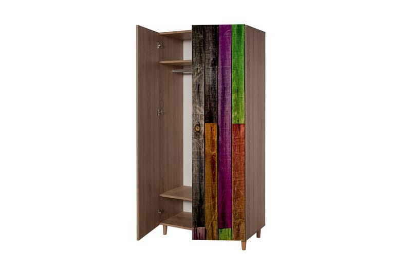 Vellavie Garderobe Regnbuepanel - Flerfarget - Oppbevaring - Klesoppbevaring - Garderober & garderobesystem