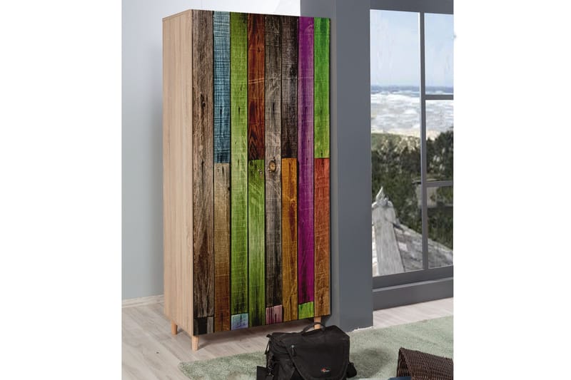 Vellavie Garderobe Regnbuepanel - Flerfarget - Oppbevaring - Klesoppbevaring - Garderober & garderobesystem